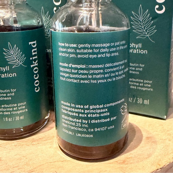 Cocokind Chlorophyll Discoloration Serum 1 Fl oz NEW LOT OF 2 - Picture 4 of 8